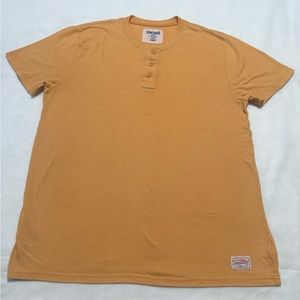 Mustard Vintage button tee shirt